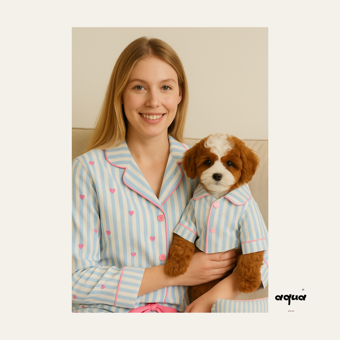 Pajamas Set & pups clothing and bedding - ’Cake Baker‘