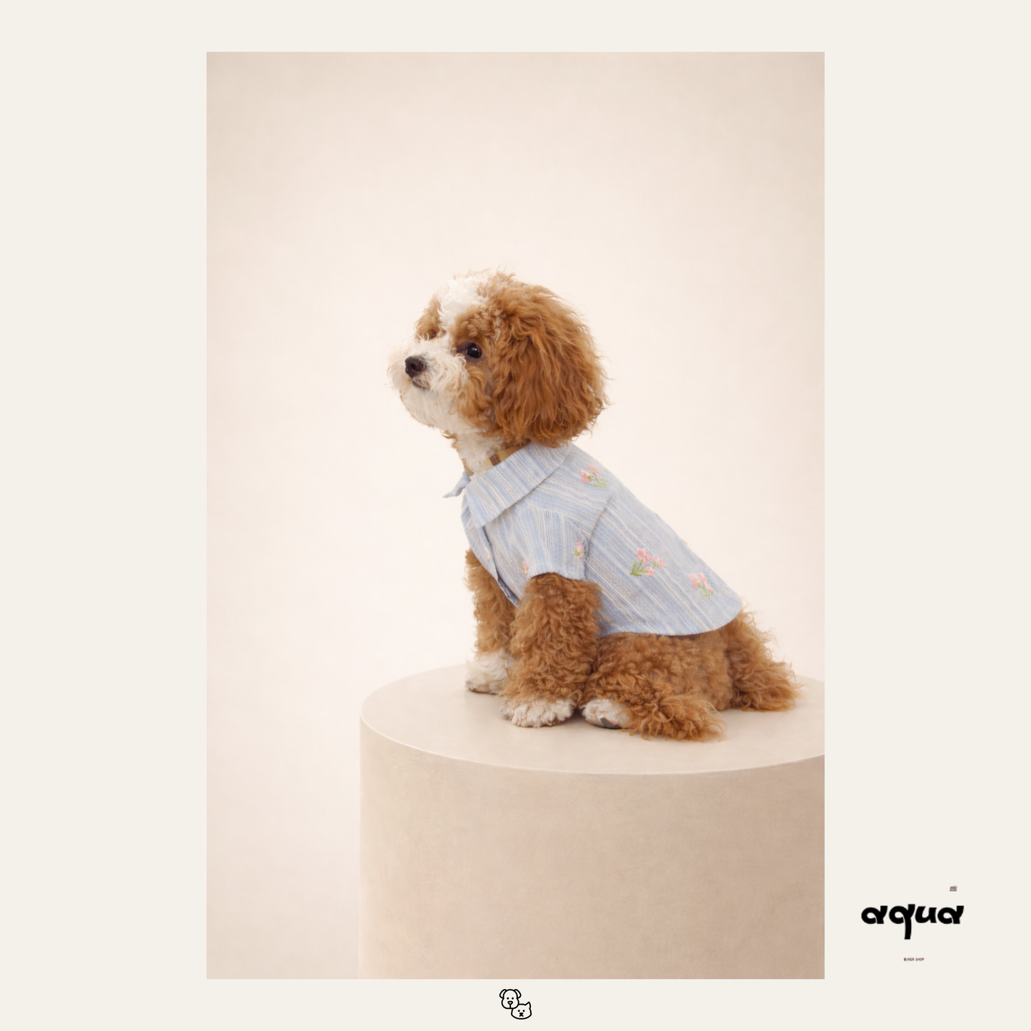 Pajamas Set & Pet Vest - ‘Blossom Bleu’