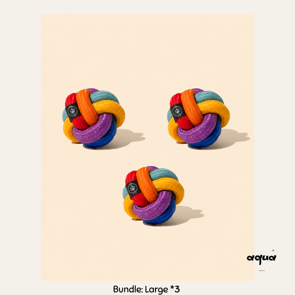 Cross-Woven Dog Chew Ball