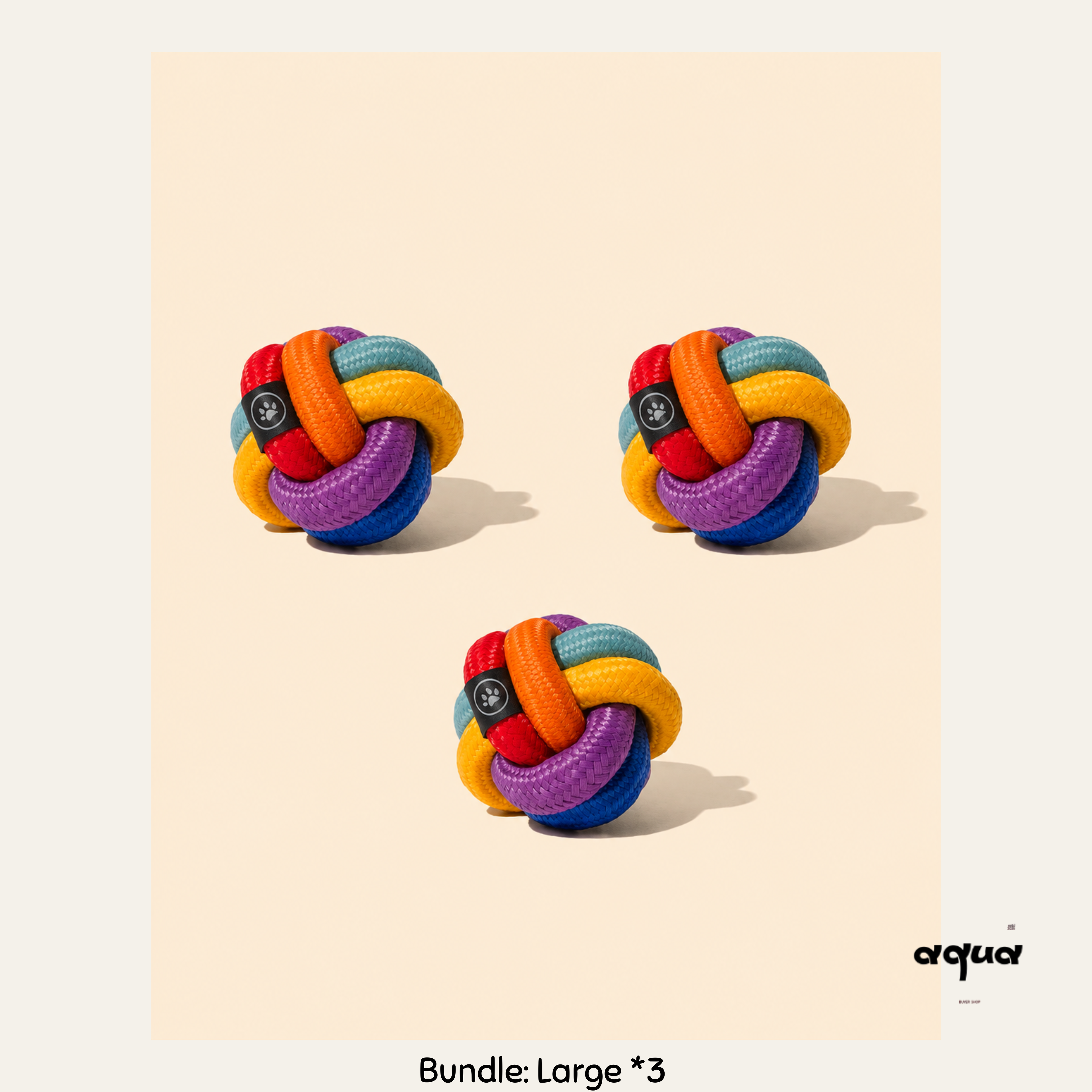 Cross-Woven Dog Chew Ball