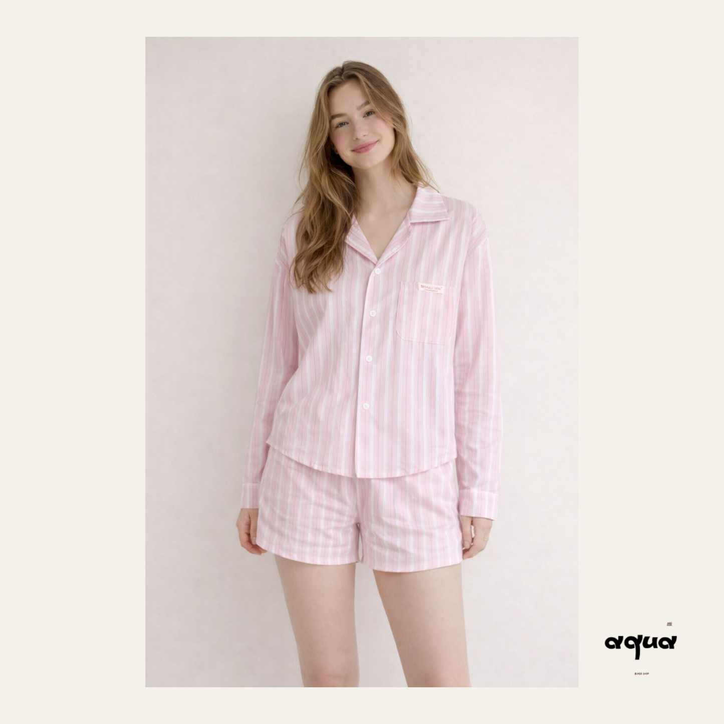 Pajamas Set & Pet Vest - ‘Sakura Soda’