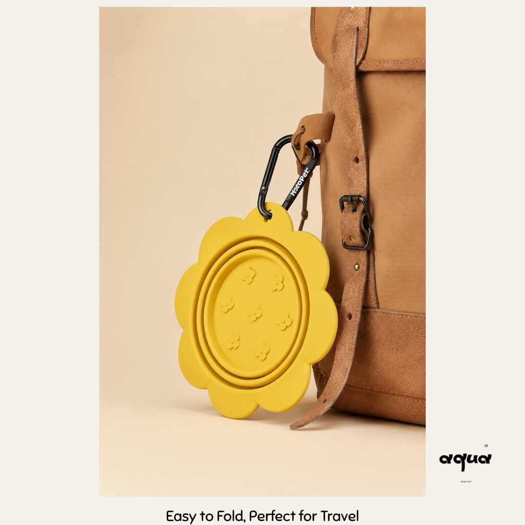 Travel Water Bowl with Bag Clip