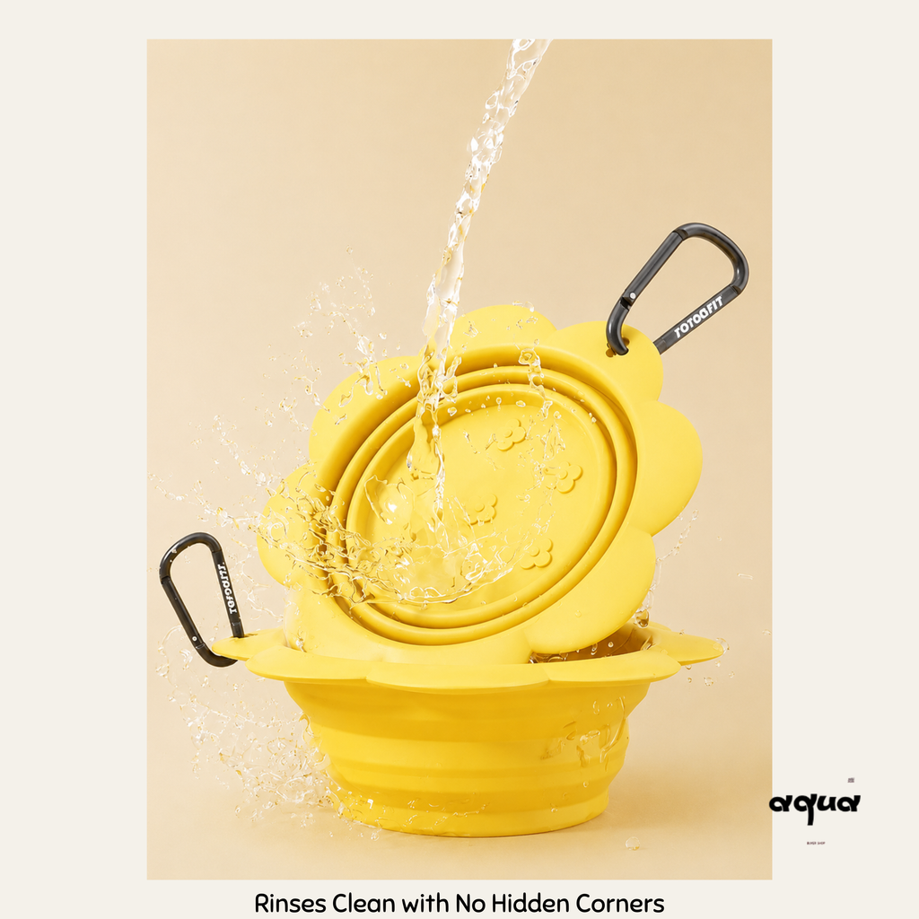 Travel Water Bowl with Bag Clip