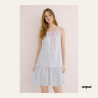 Embroidered Dress Matching Set