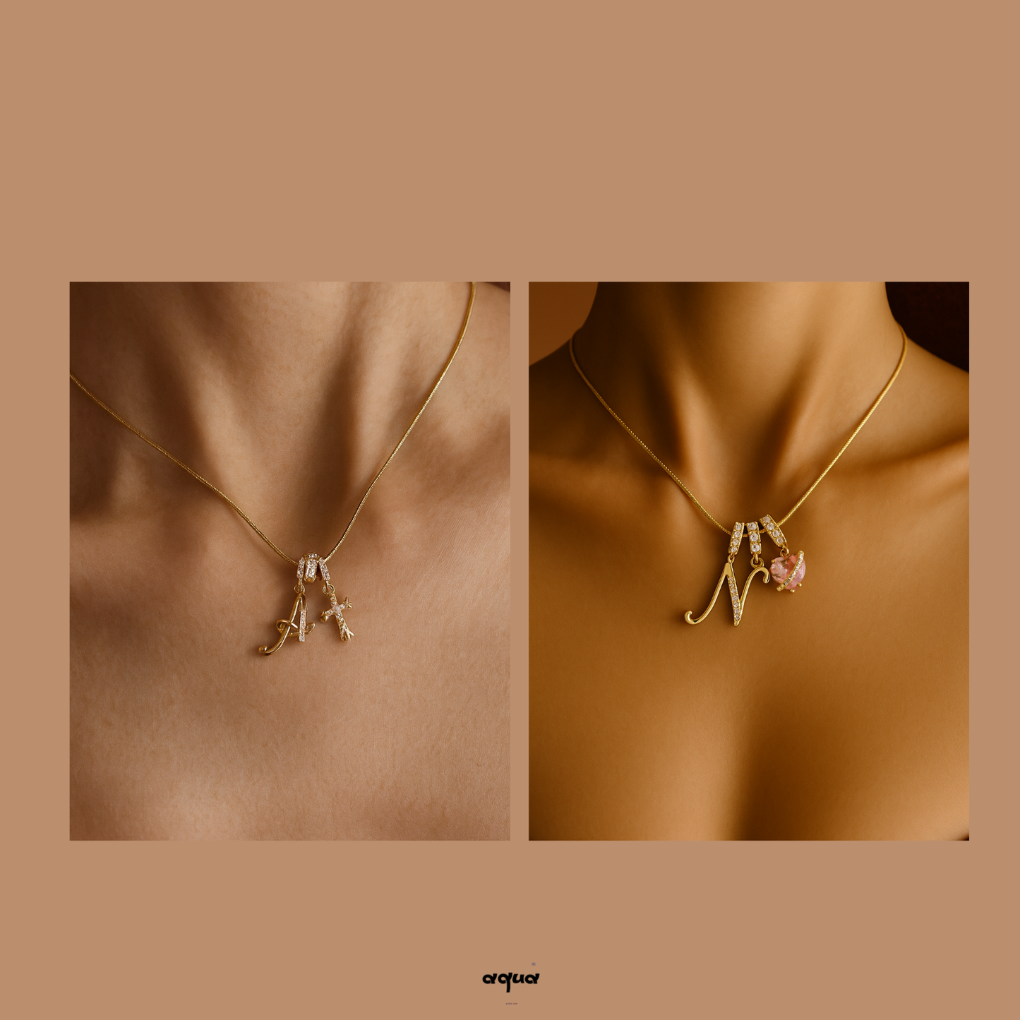 Letter Necklace (Customizable letters available)