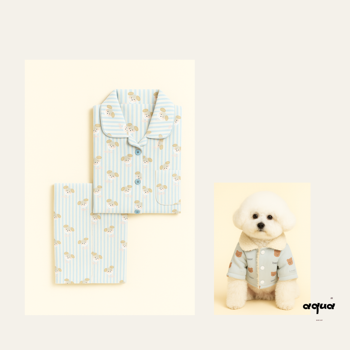 Pajamas Set & Pet Clothing -  ‘Kindergarener’