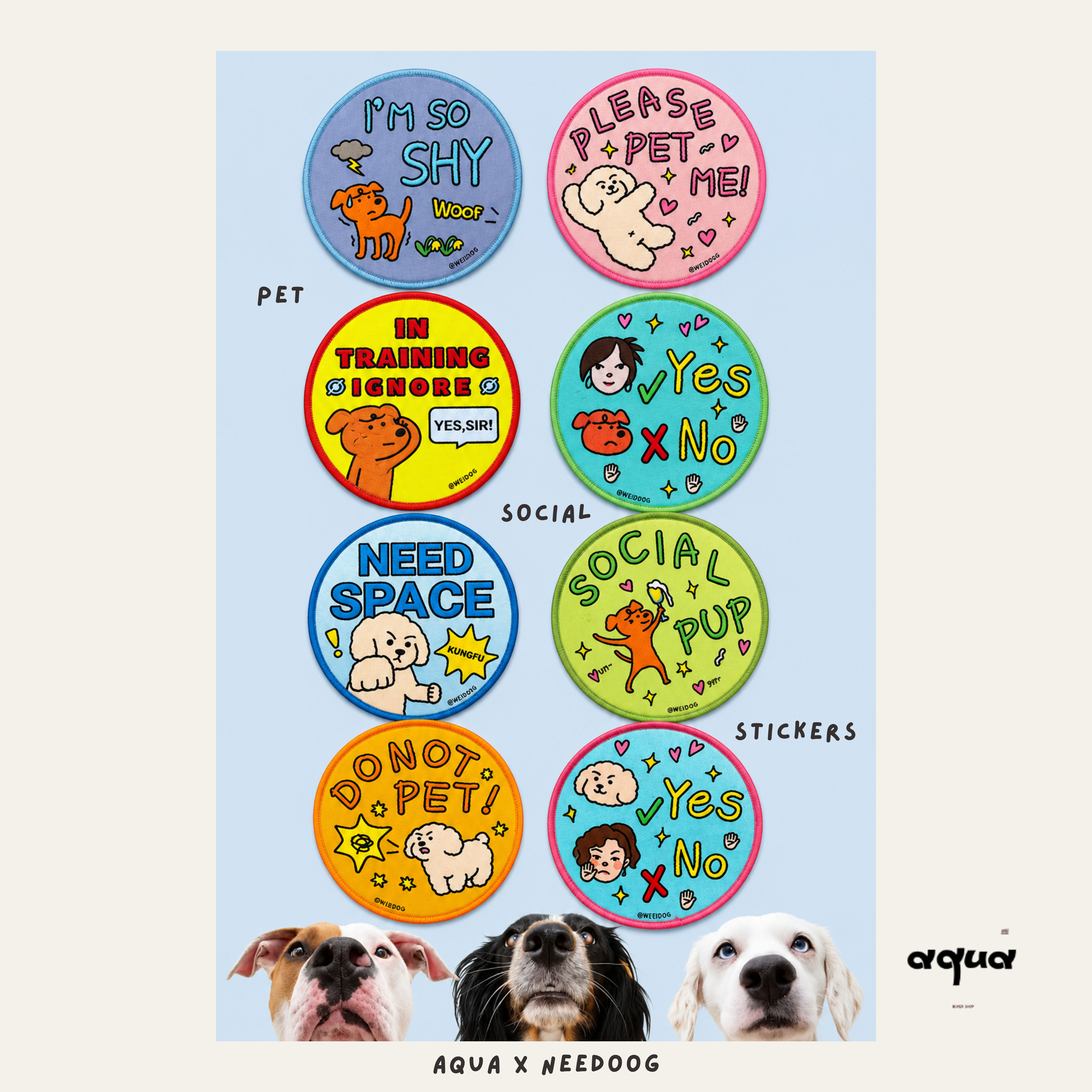 Pet Social Sticker