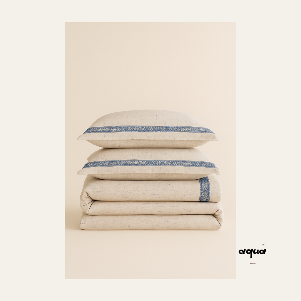 Cotton-linen bedding set