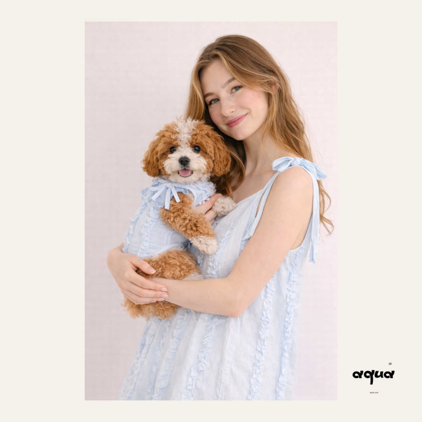 Pajamas Set & Pet Vest - ‘Sky Chime’