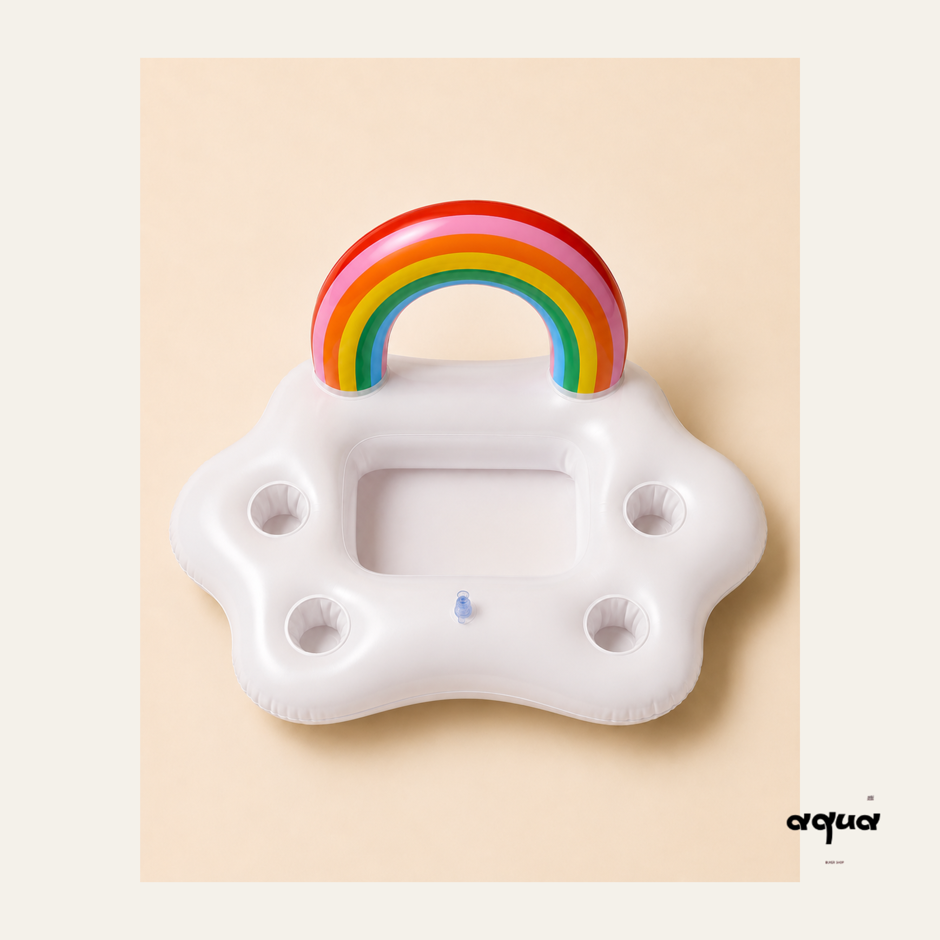 Rainbow Pet Pool Float