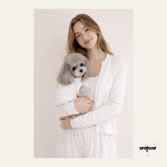 Pajamas Set & Pet Vest - ‘Butterfly Reverie’