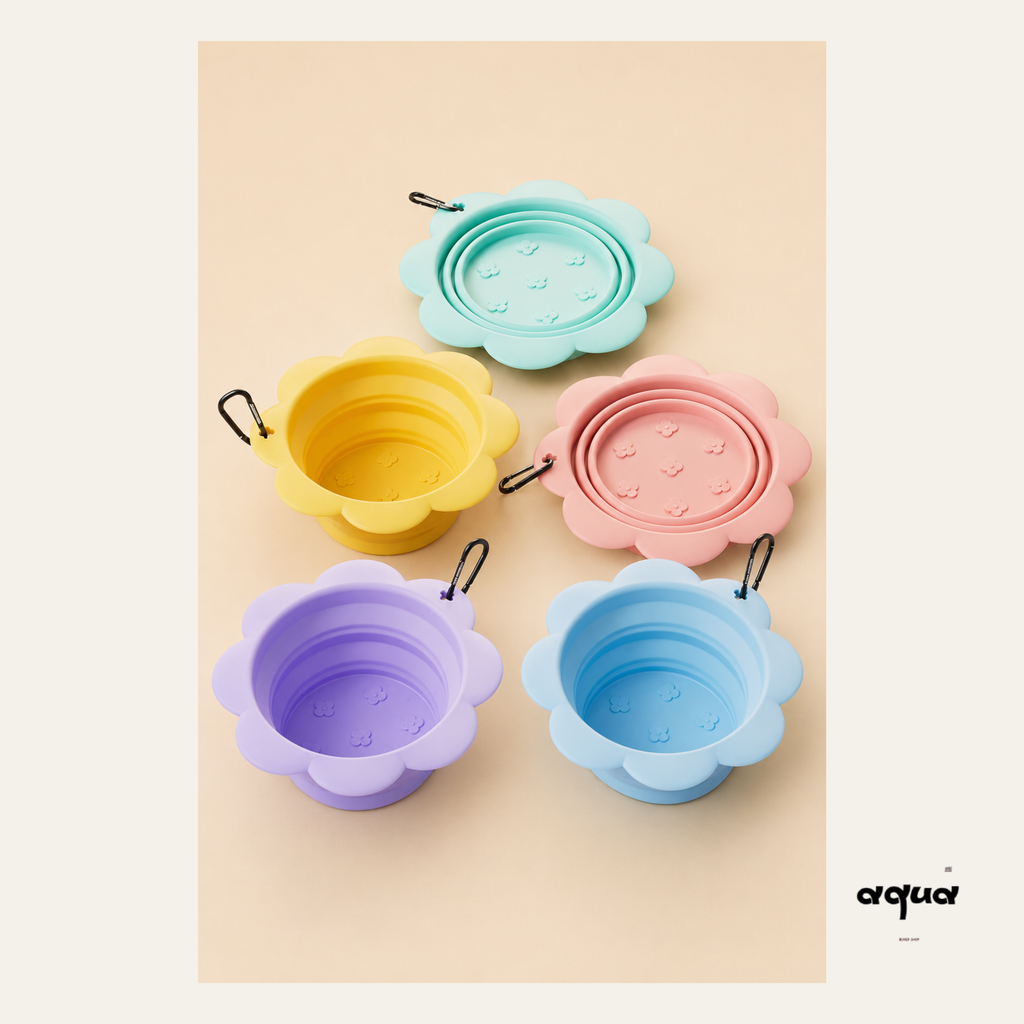 Travel Water Bowl with Bag Clip