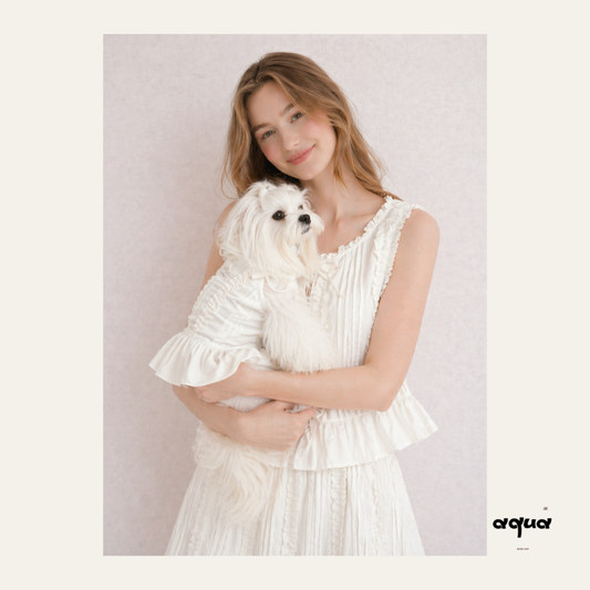 Pajamas Set & Pet Vest - ‘cloud harmony’