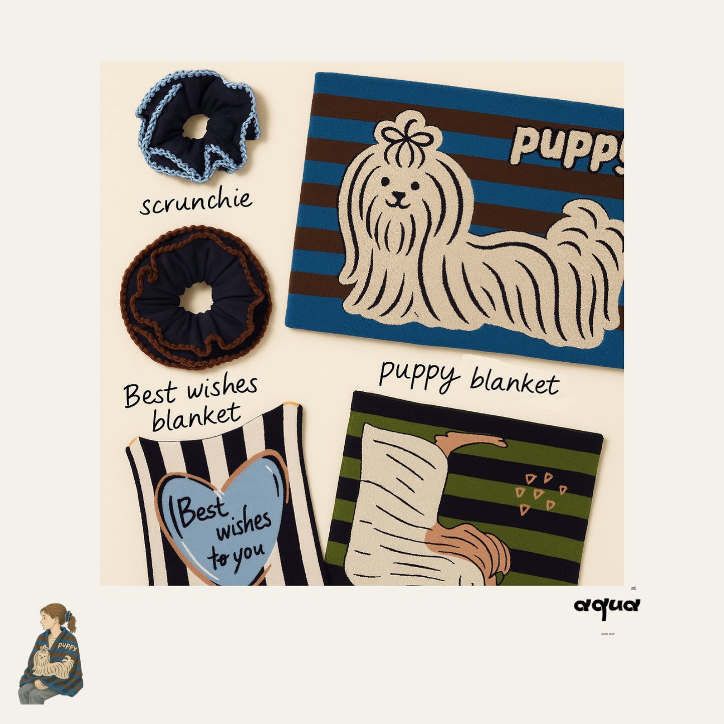 Blanket (Free scrunchie)