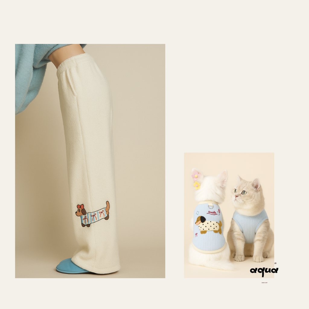 Dachshund Print Matching Set