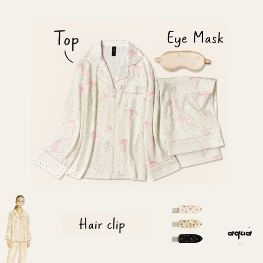 Pajamas with Silk Eye Mask