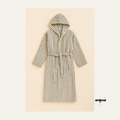 Striped Hooded Bathrobe