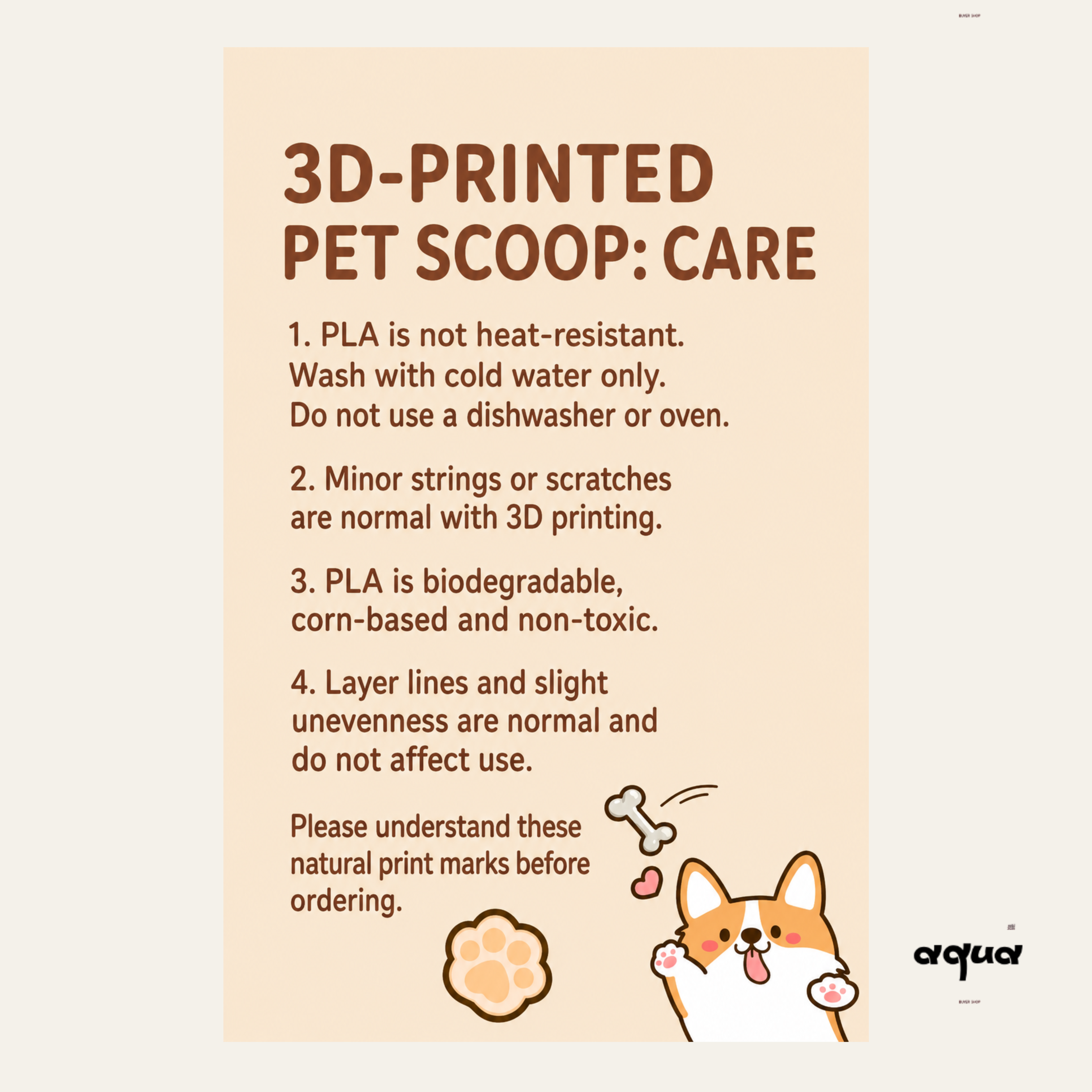 PawSpoon DIY Customized Pet Food Scoop