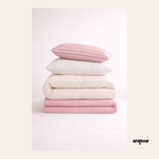 Pink Striped Bedding Set