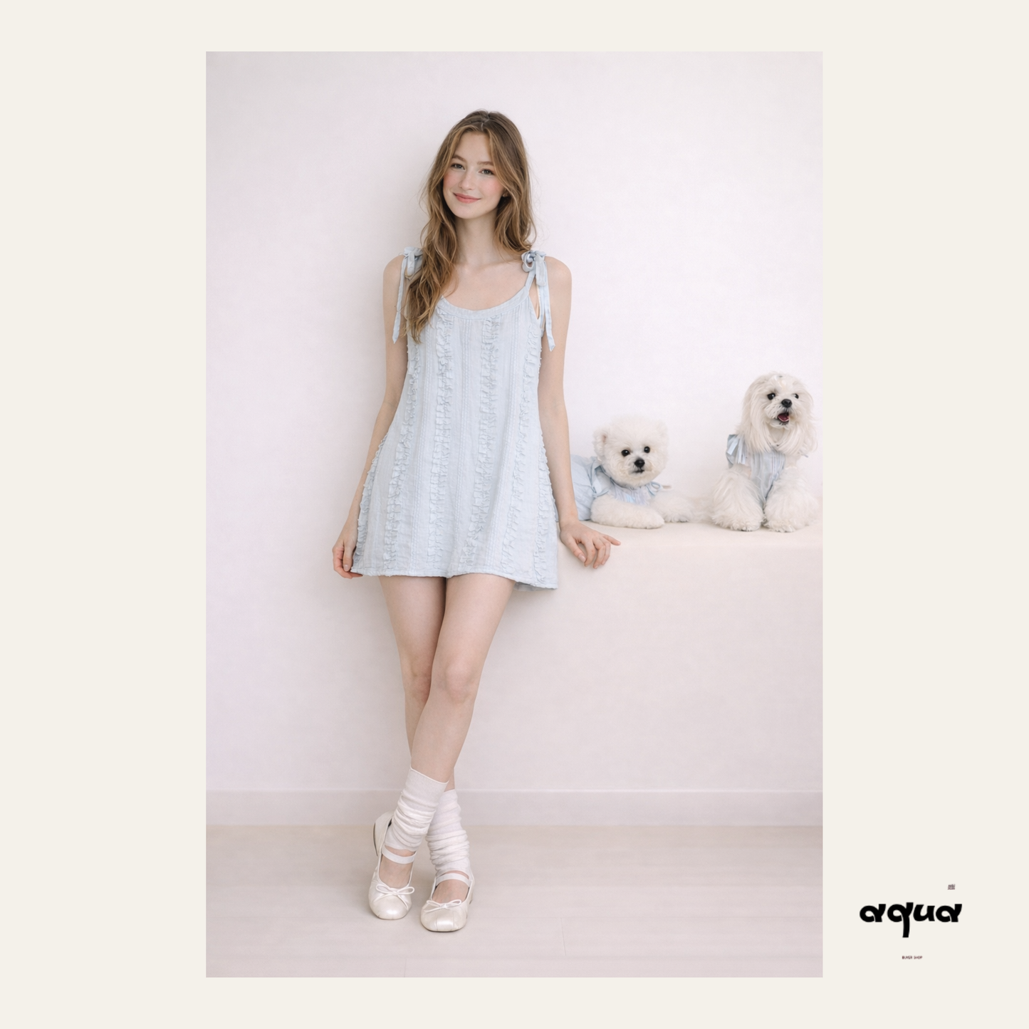 Pajamas Set & Pet Vest - ‘Sky Chime’