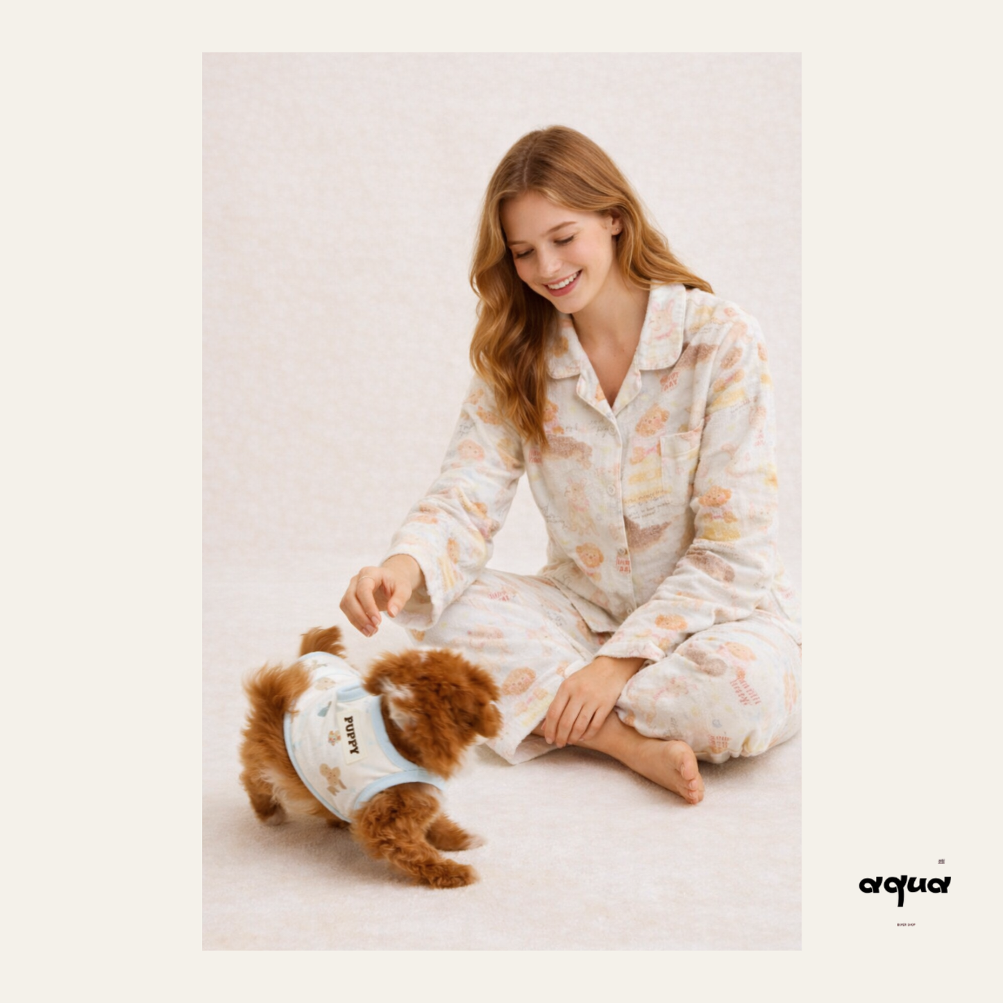 Pajamas Set & pups clothing and bedding - ’Oil Painter‘