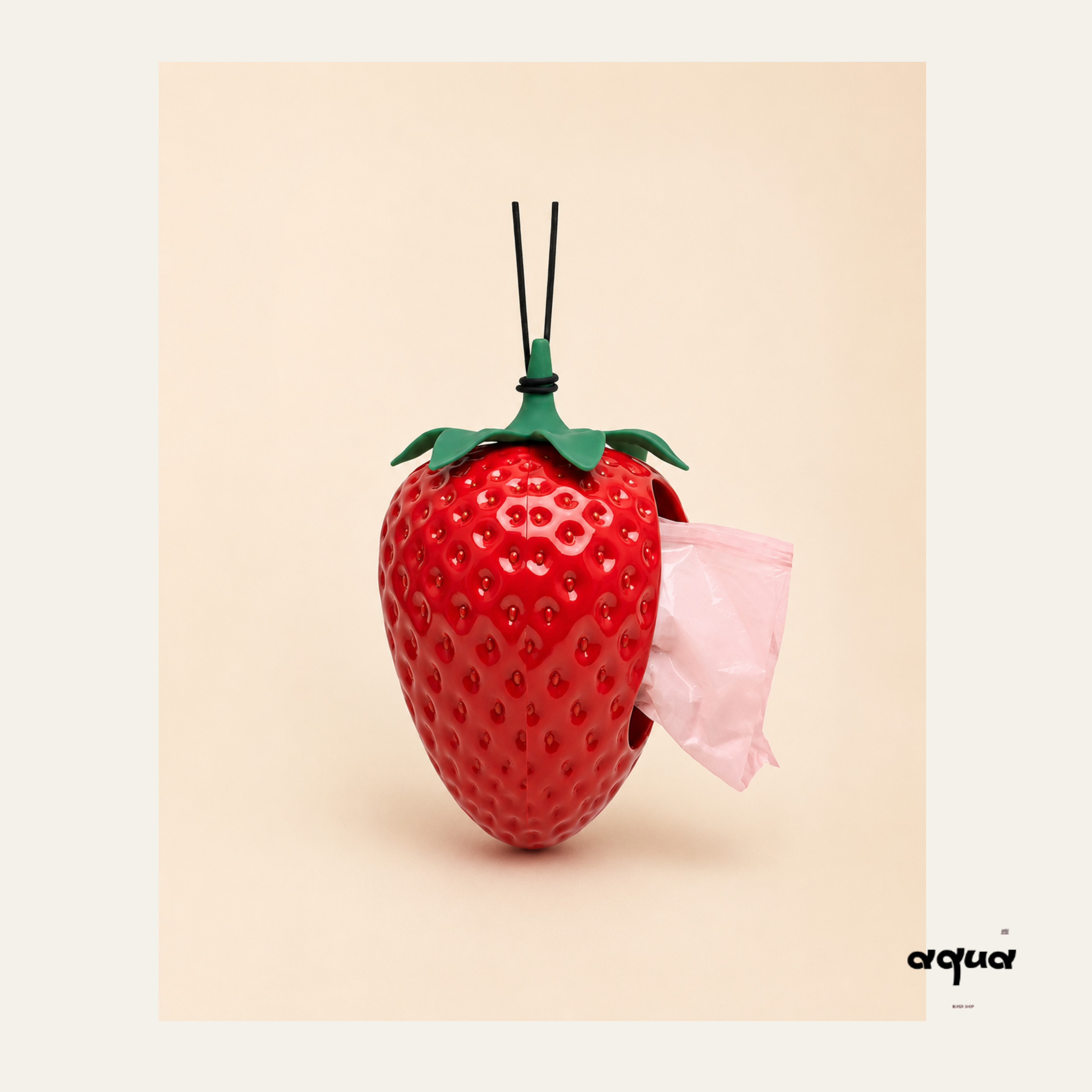 Strawberry Poop Bag