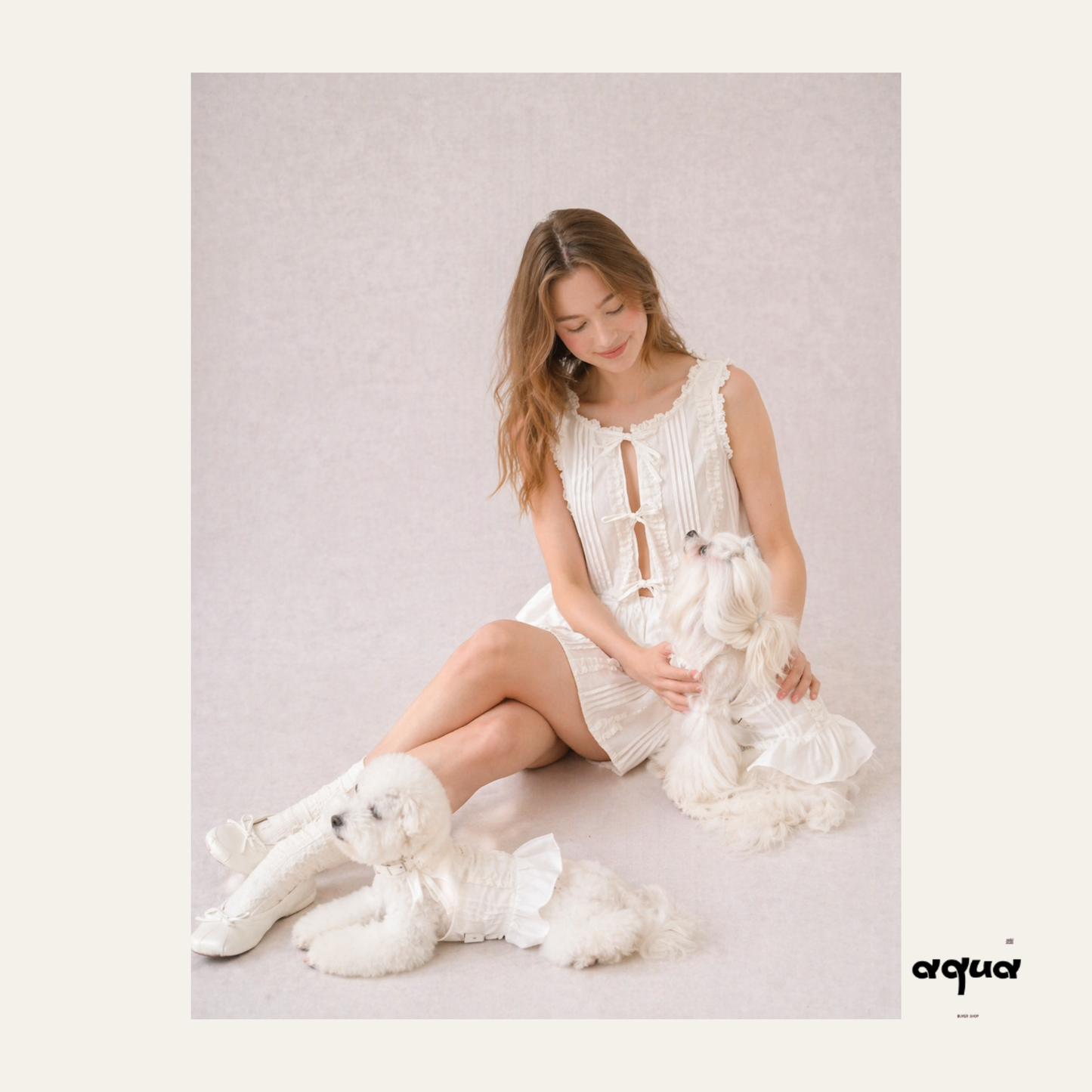Pajamas Set & Pet Vest - ‘cloud harmony’