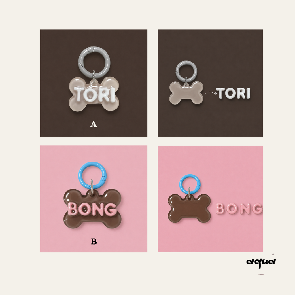 Custom 3D Bubble Pet Name Tag