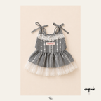 Gingham & Lace Matching Set
