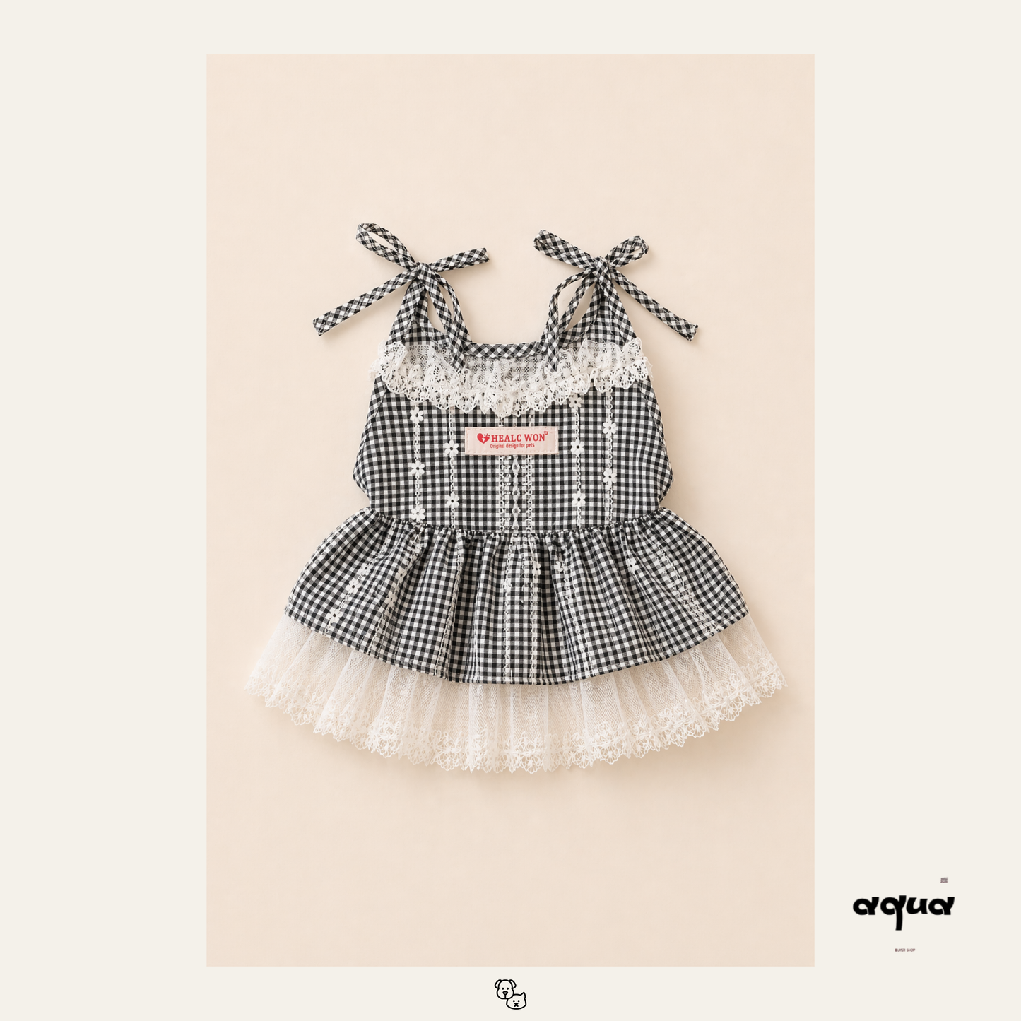 Pajamas Set & Pet Vest - ‘Blackberry Lace’