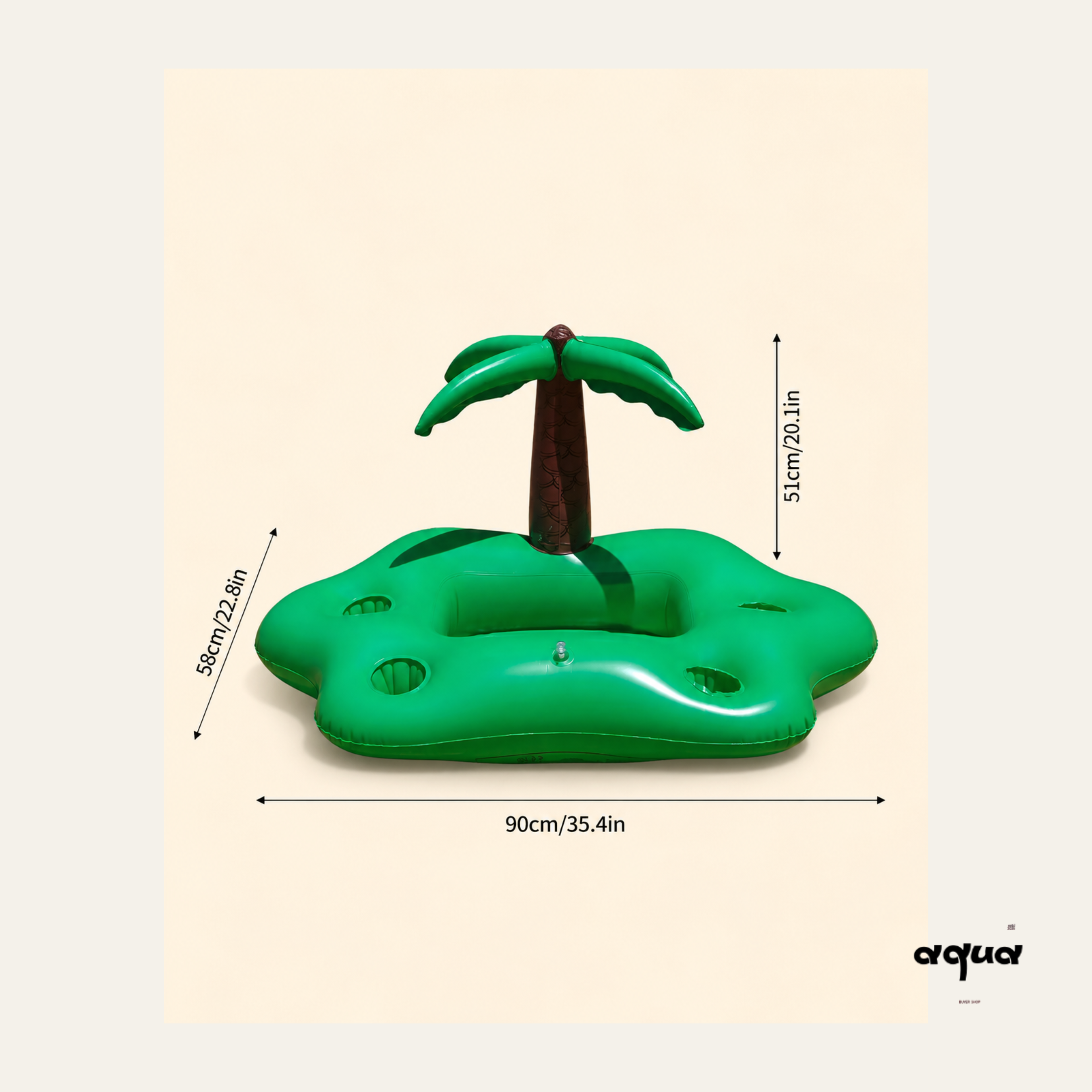 Coconut Tree Pet Pool Float