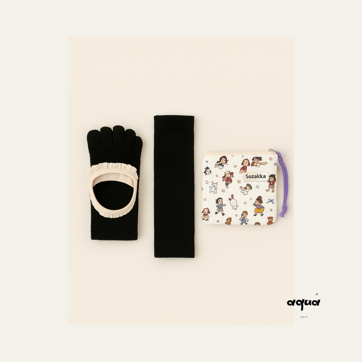 Pilates Socks with storage bag