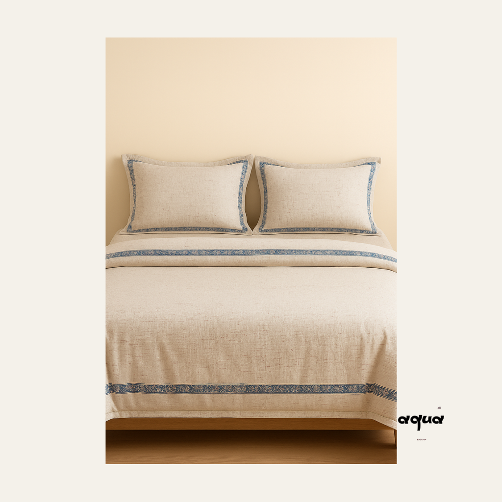 Cotton-linen bedding set