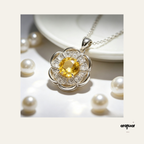 Citrine Pearl Pet Necklace