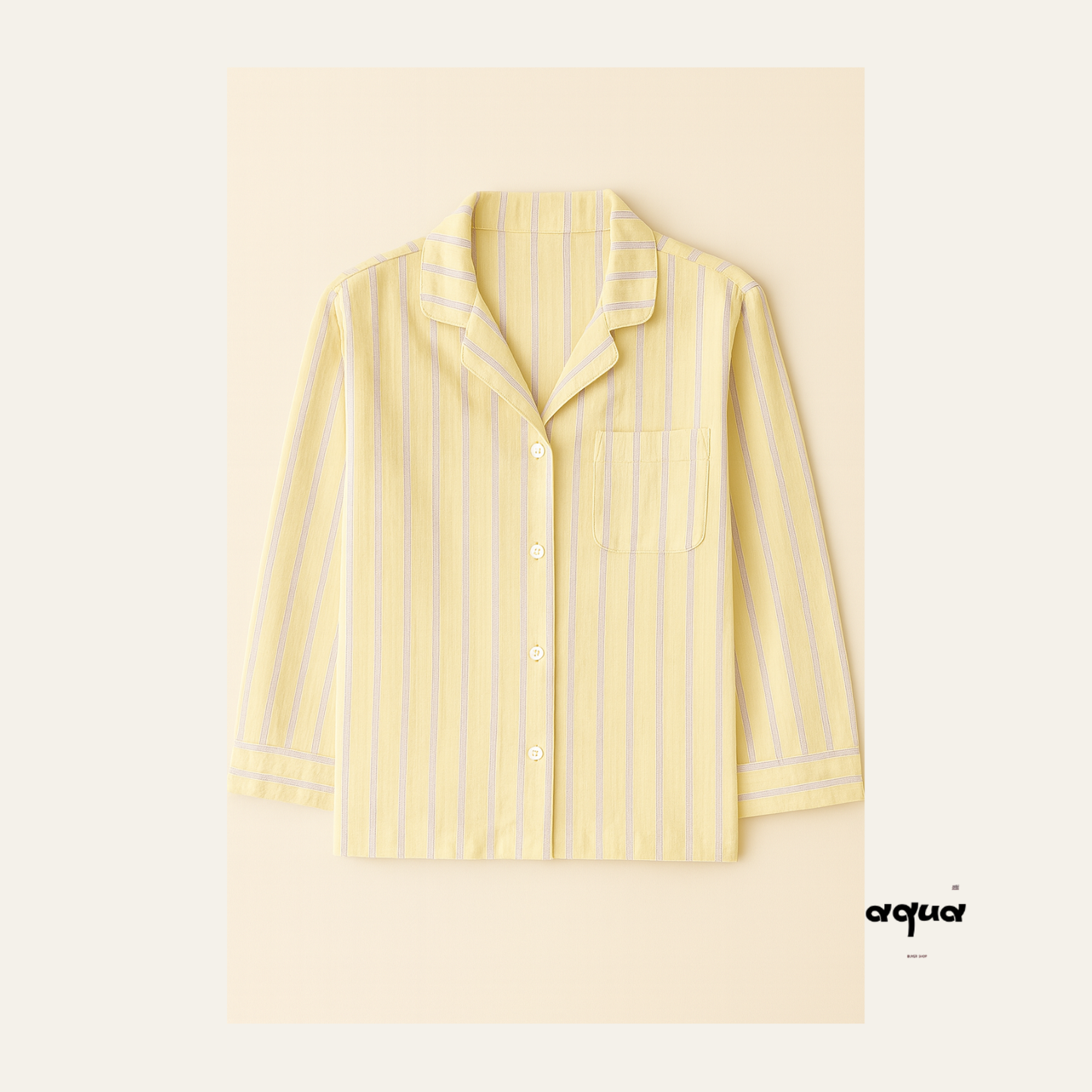 Pajama Set - Color-blocking Stripes