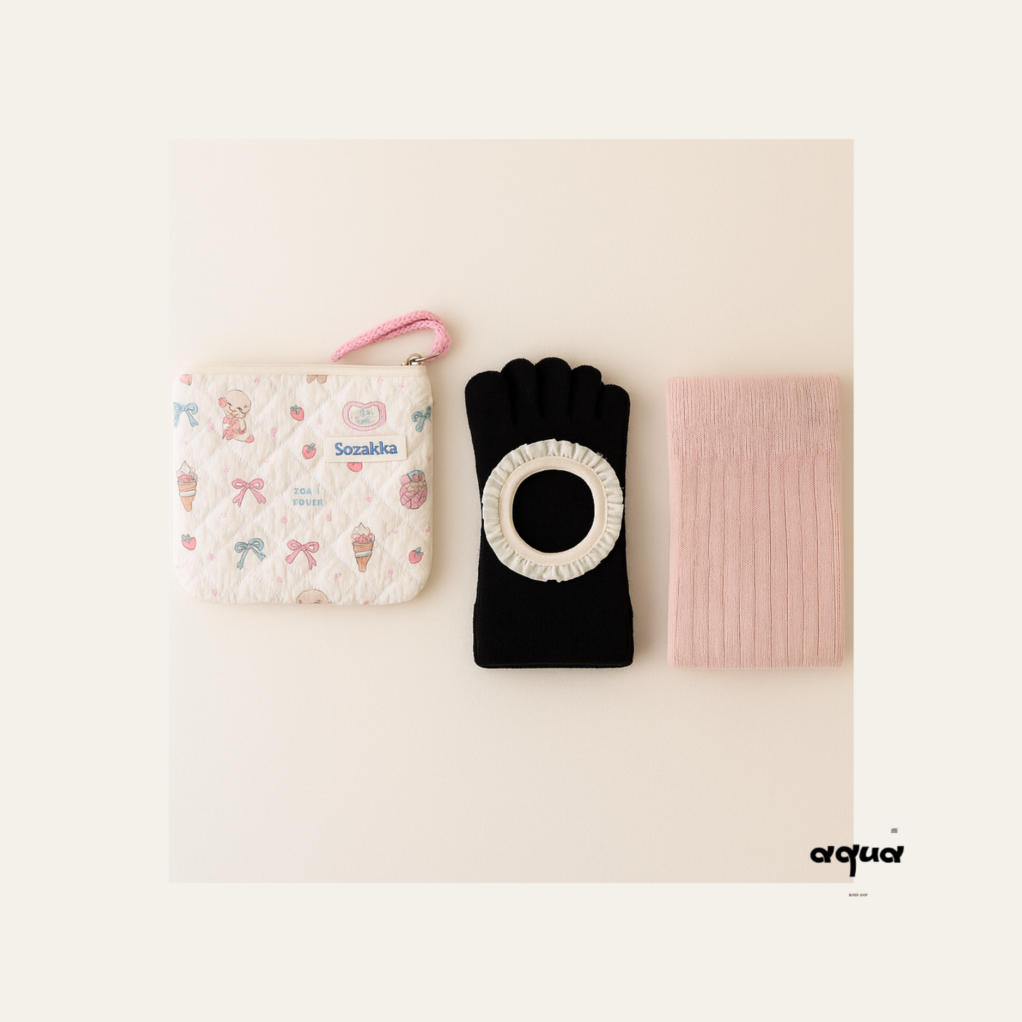 Pilates Socks with storage bag