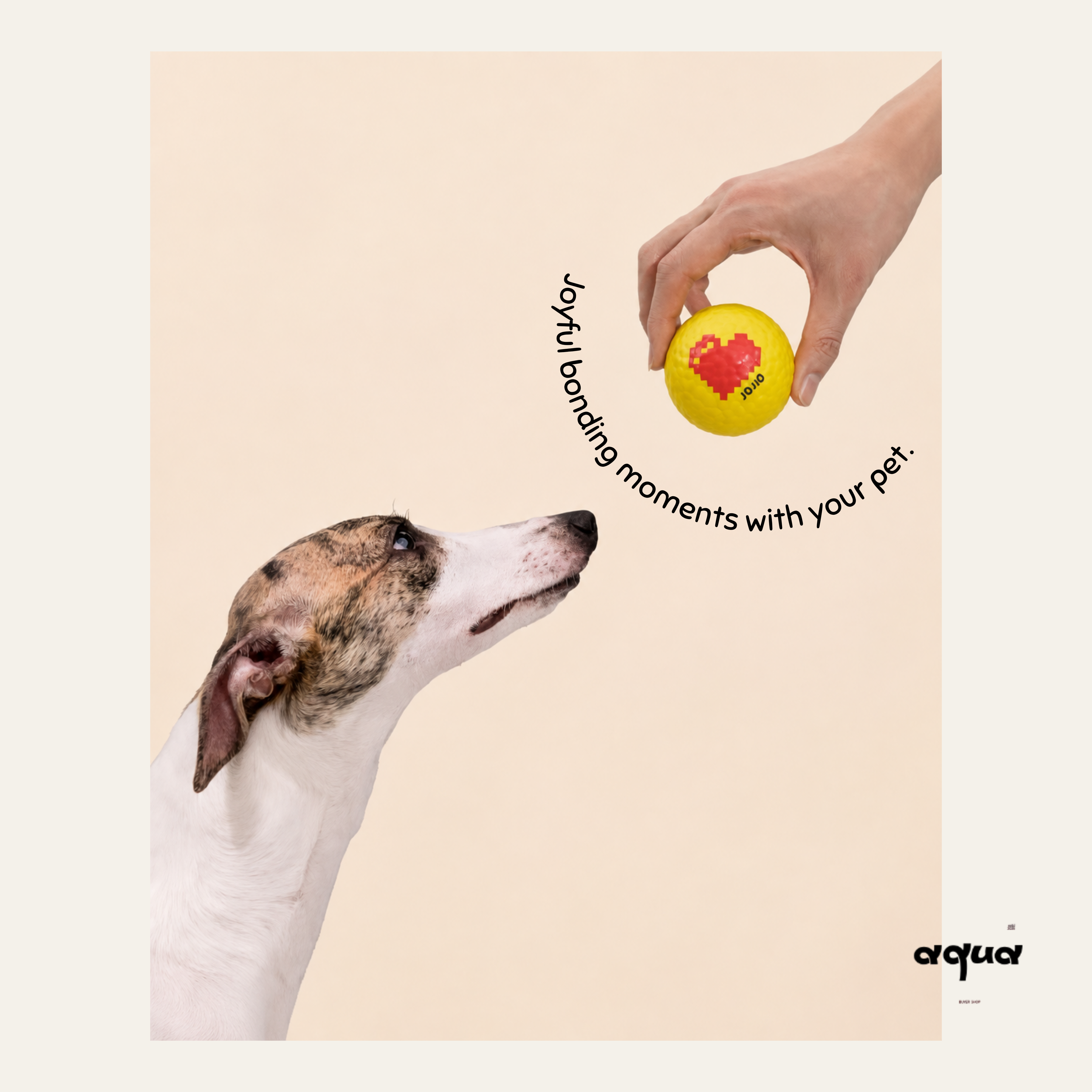 Pixel Love Floating Dog Ball