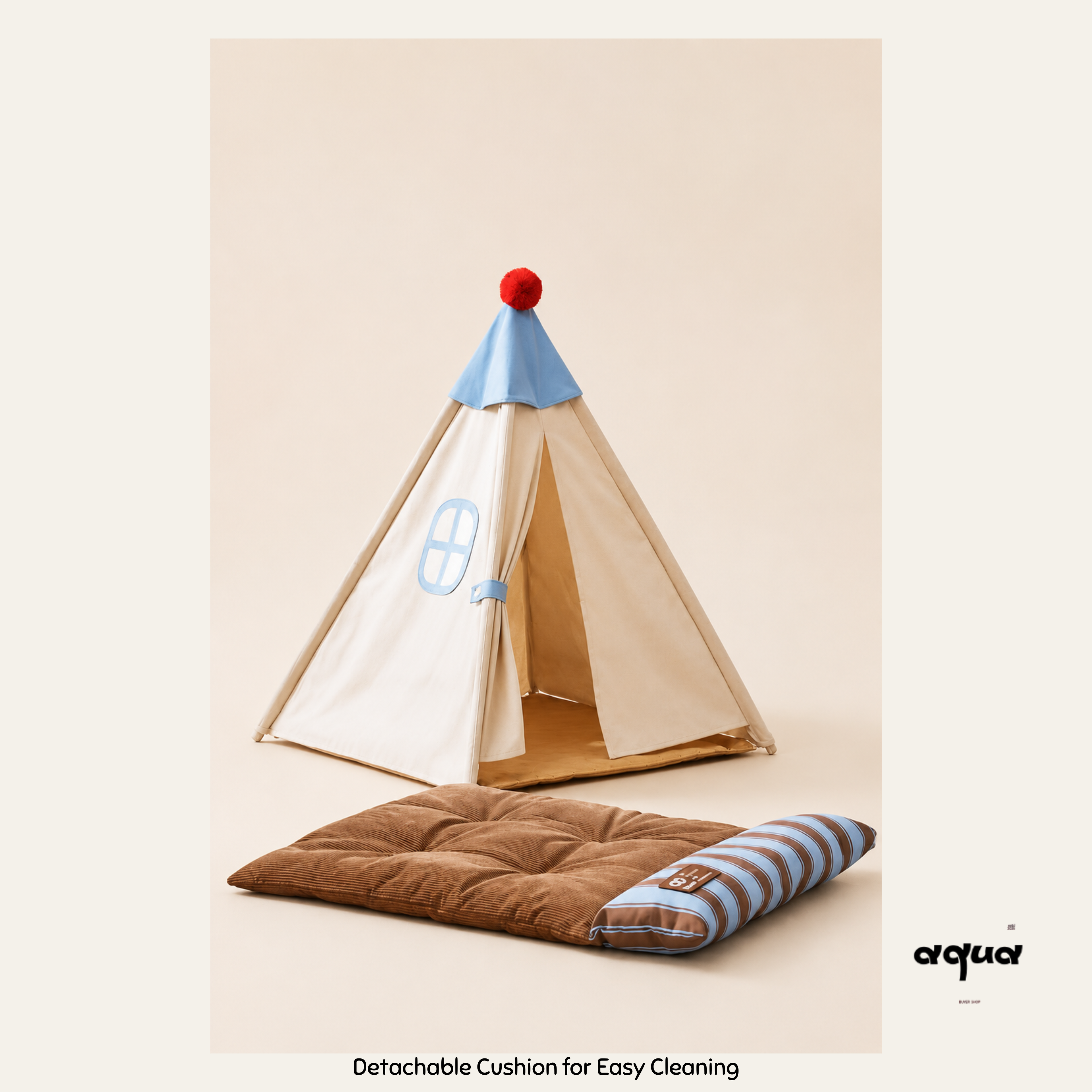 Cozy Detachable Pet Tent Bed