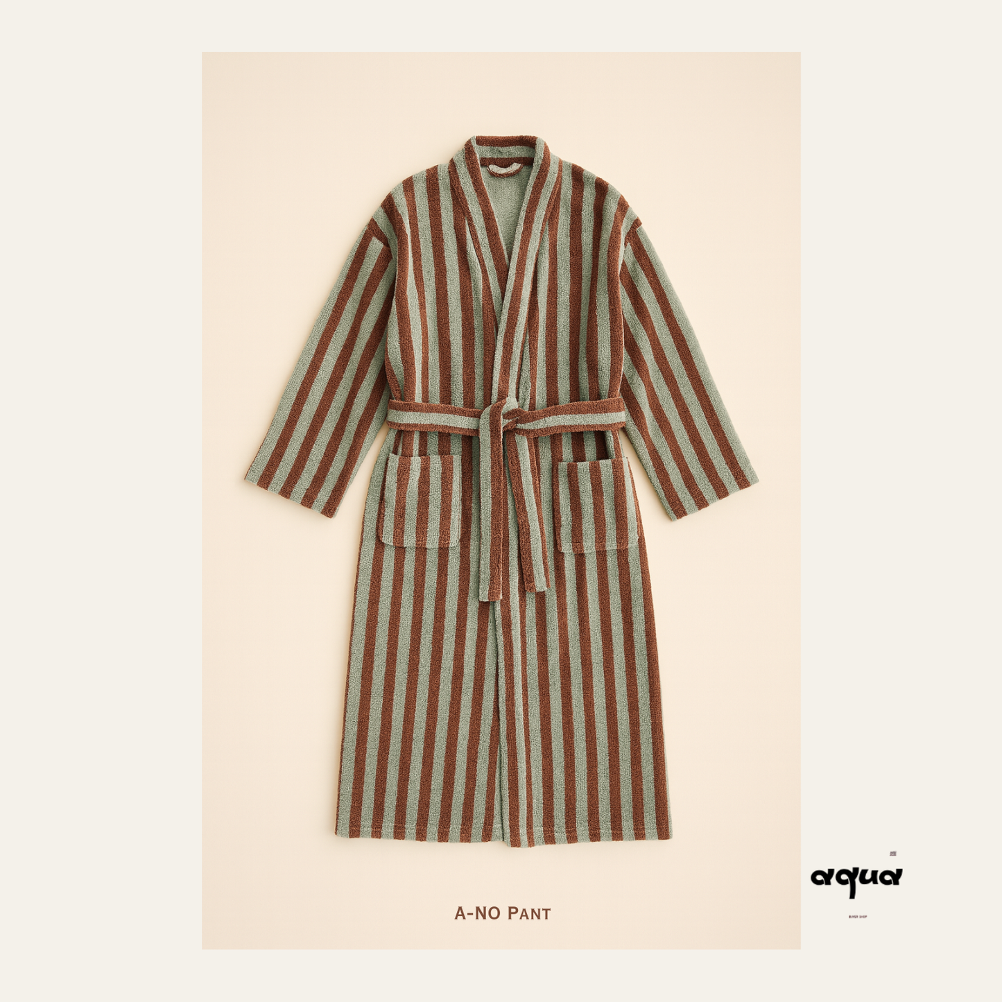 Bathrobe - Striped Hooded