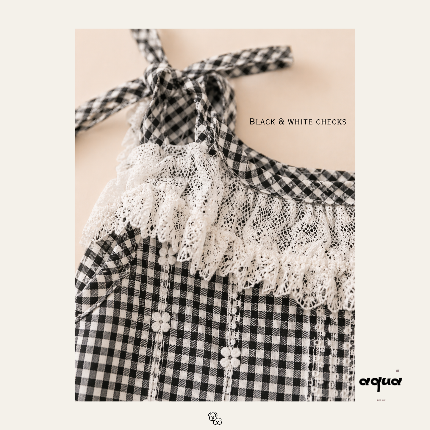 Pajamas Set & Pet Vest - ‘Blackberry Lace’
