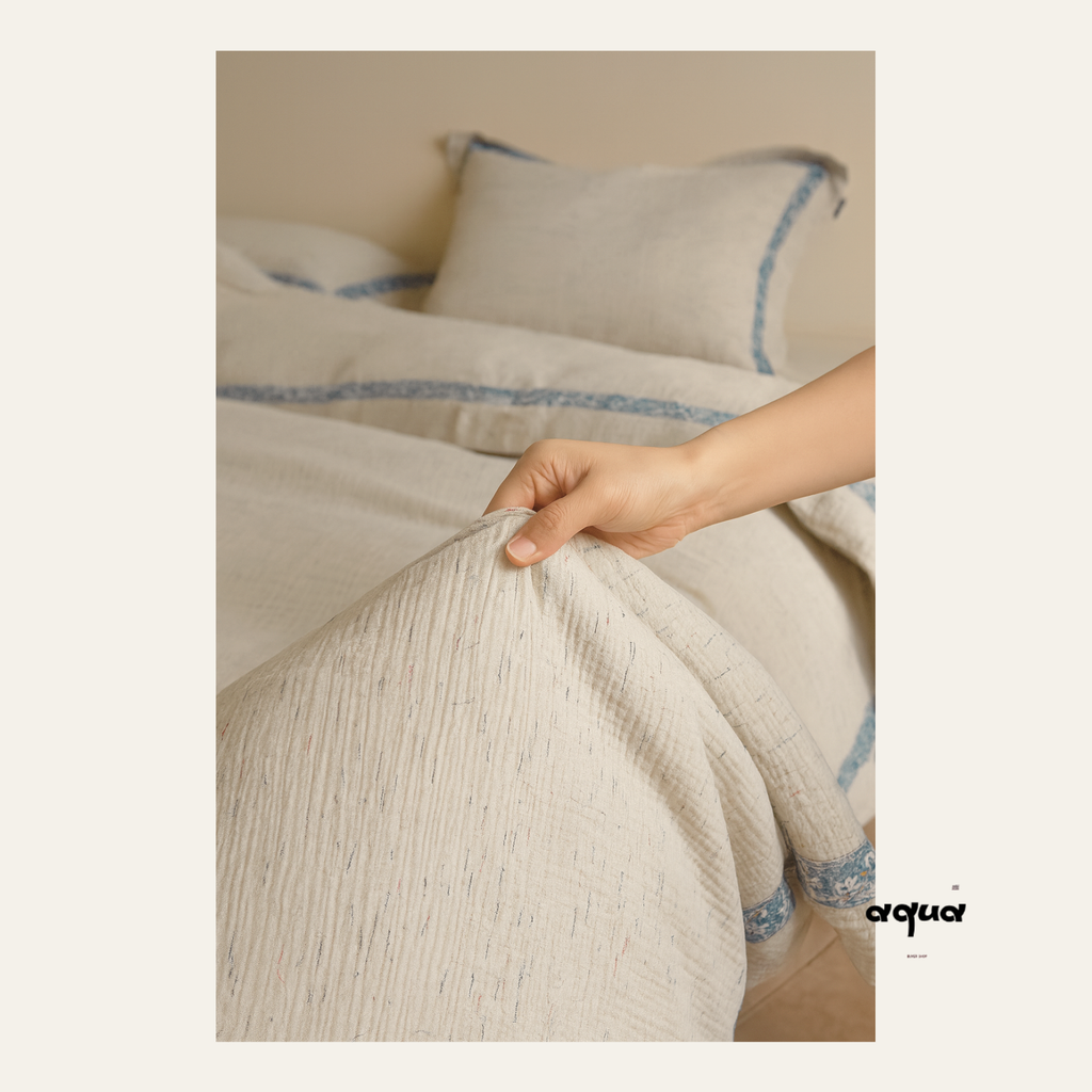 Cotton-linen bedding set