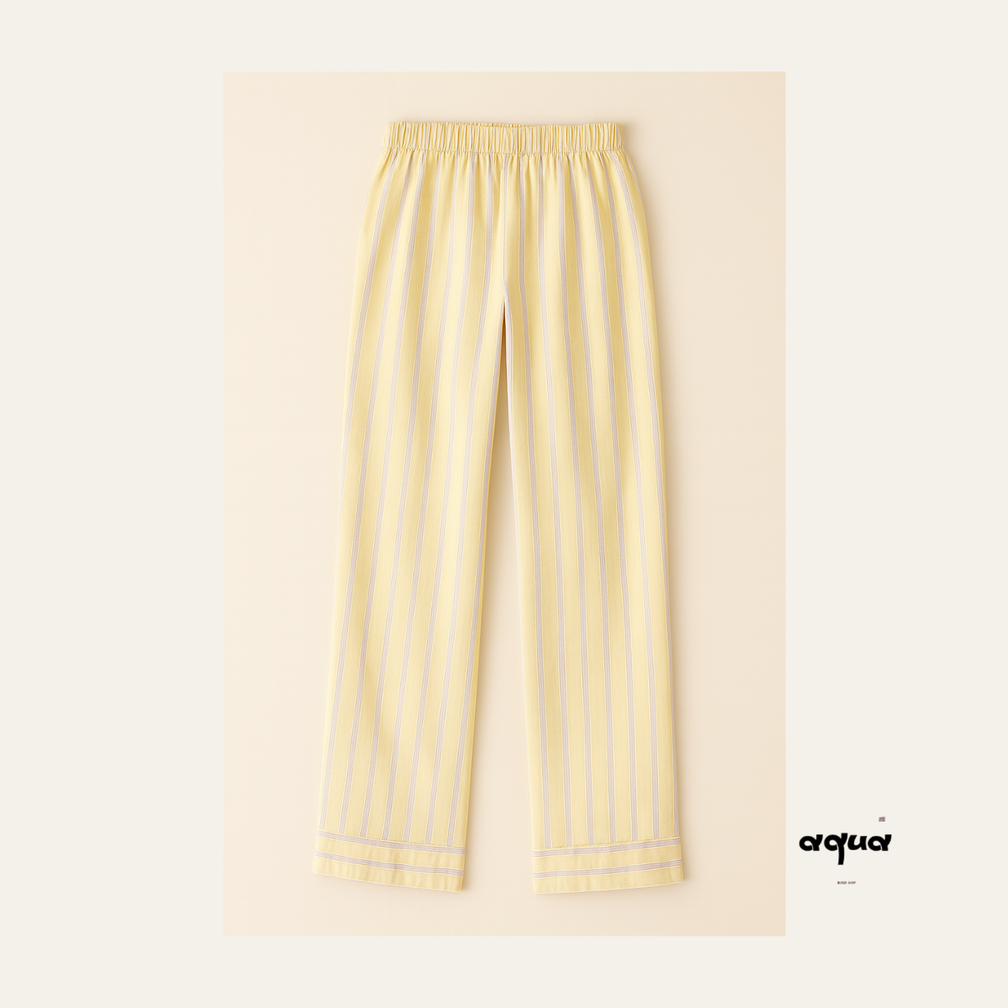 Pajama Set - Color-blocking Stripes