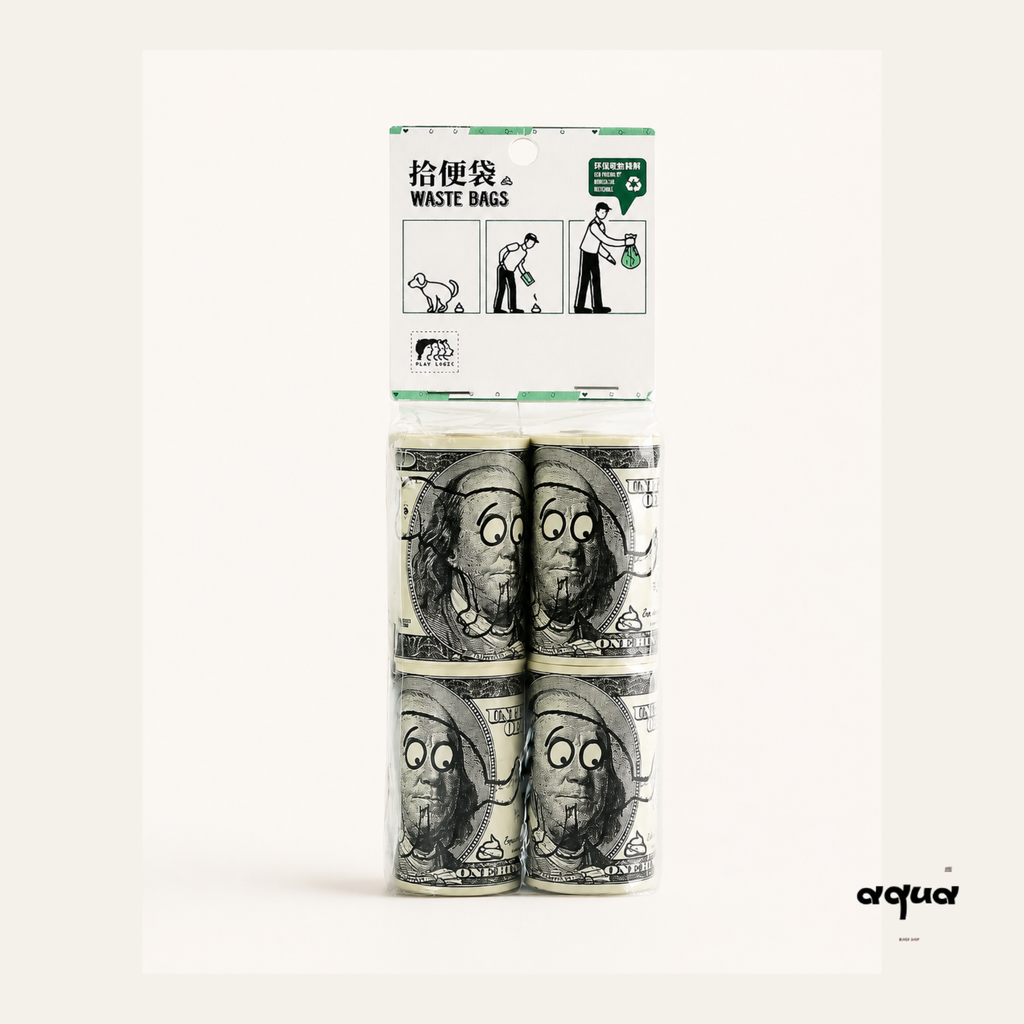 Dollar Print Poop Bag 16 rolls