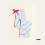 Striped Heart-print Matching Set