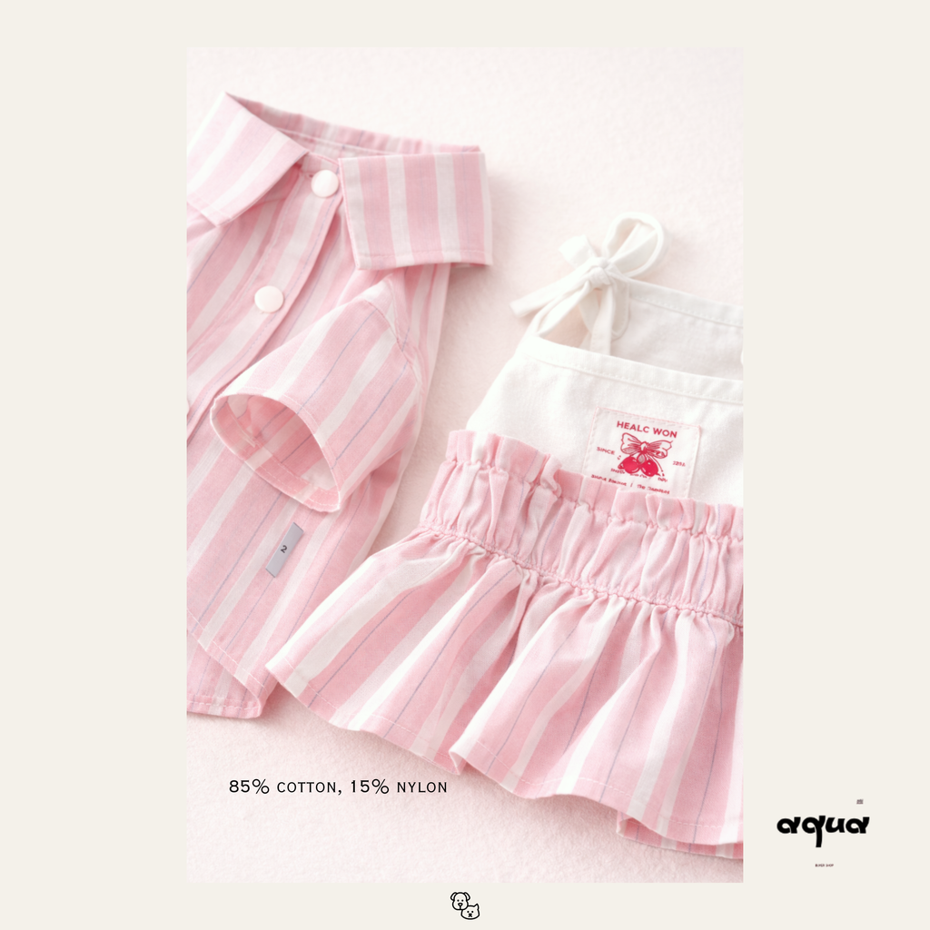 Pink Striped Matching Set