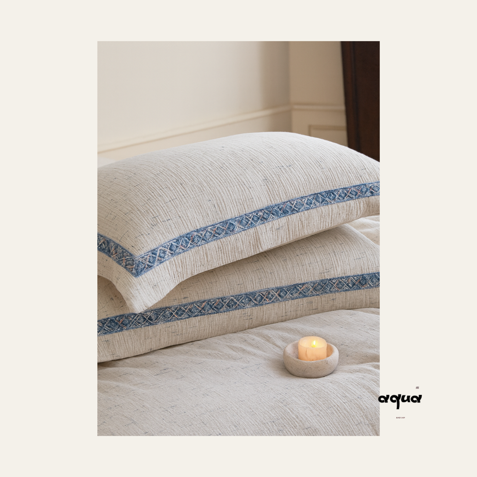 Cotton-linen bedding set