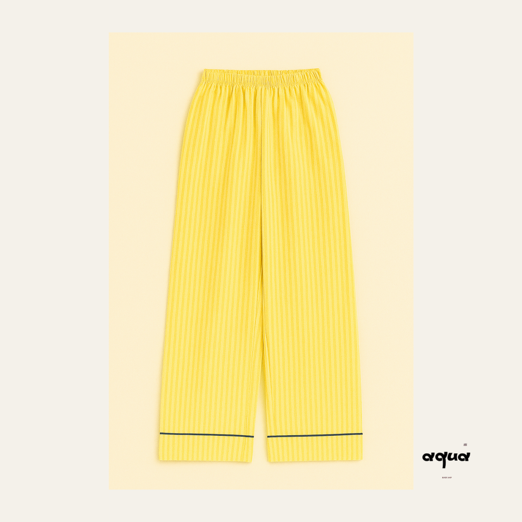Yellow Striped Matching Set