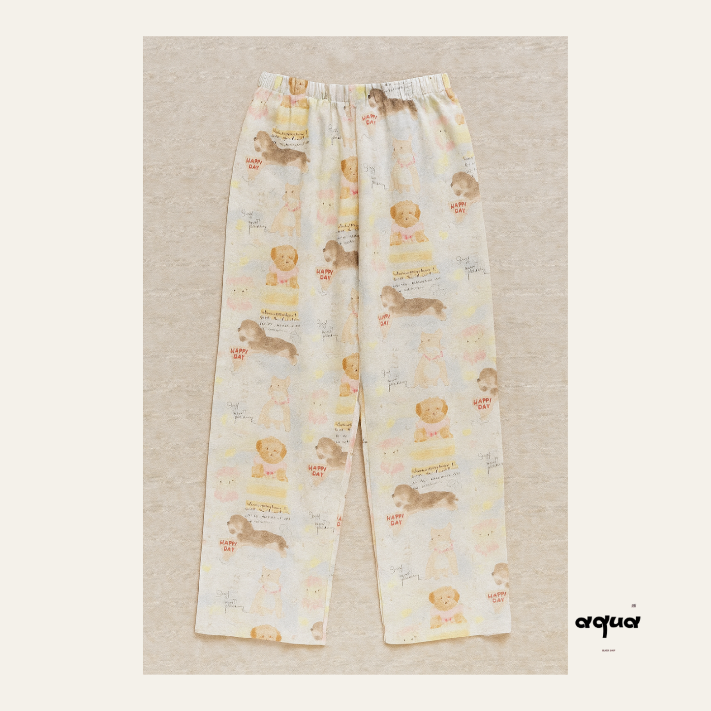 Pajamas Set & pups clothing and bedding - ’Oil Painter‘