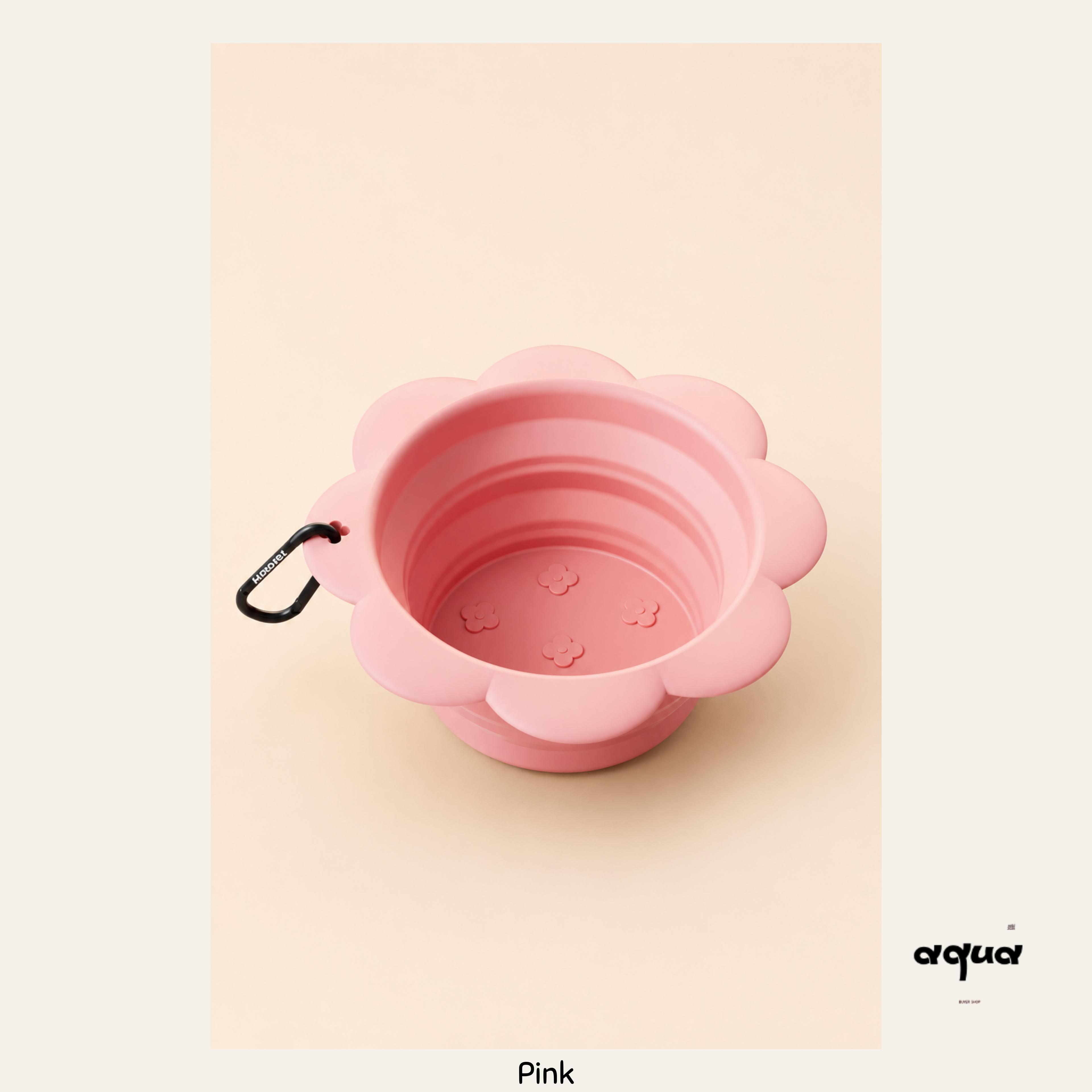 Travel Water Bowl with Bag Clip