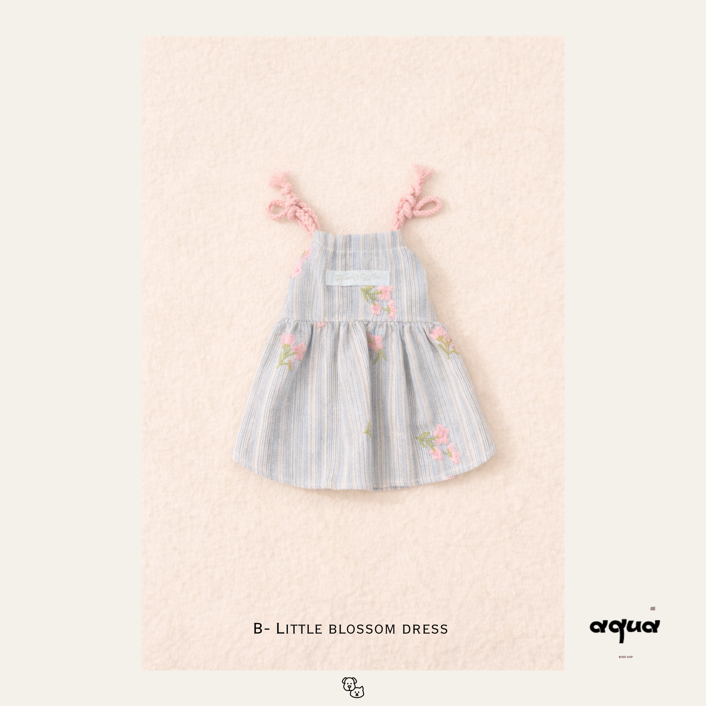 Pajamas Set & Pet Vest - ‘Blossom Bleu’